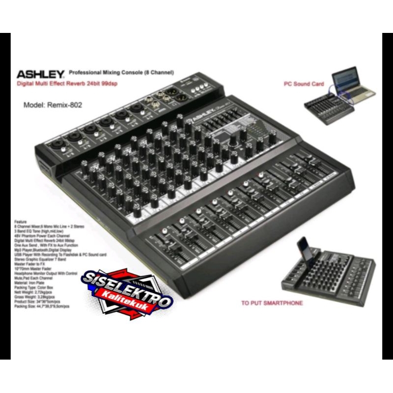 Mixer Ashley Remix 802 Remix802