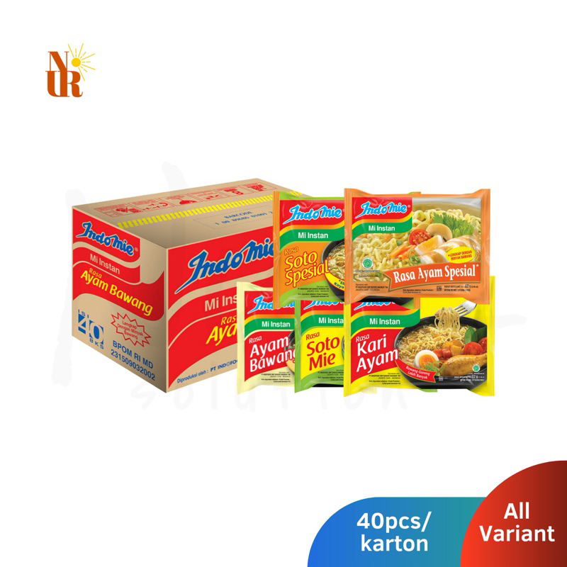 

Indomie Kuah Instan isi 40pcs [Karton] - All Variant