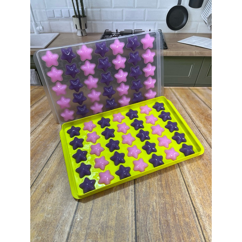 LKL x KUBOX - [PAKET JELLY LENGKAP] Cetakan Es Batu Jelly Love, Star, Ball & Jelly Mie Serut