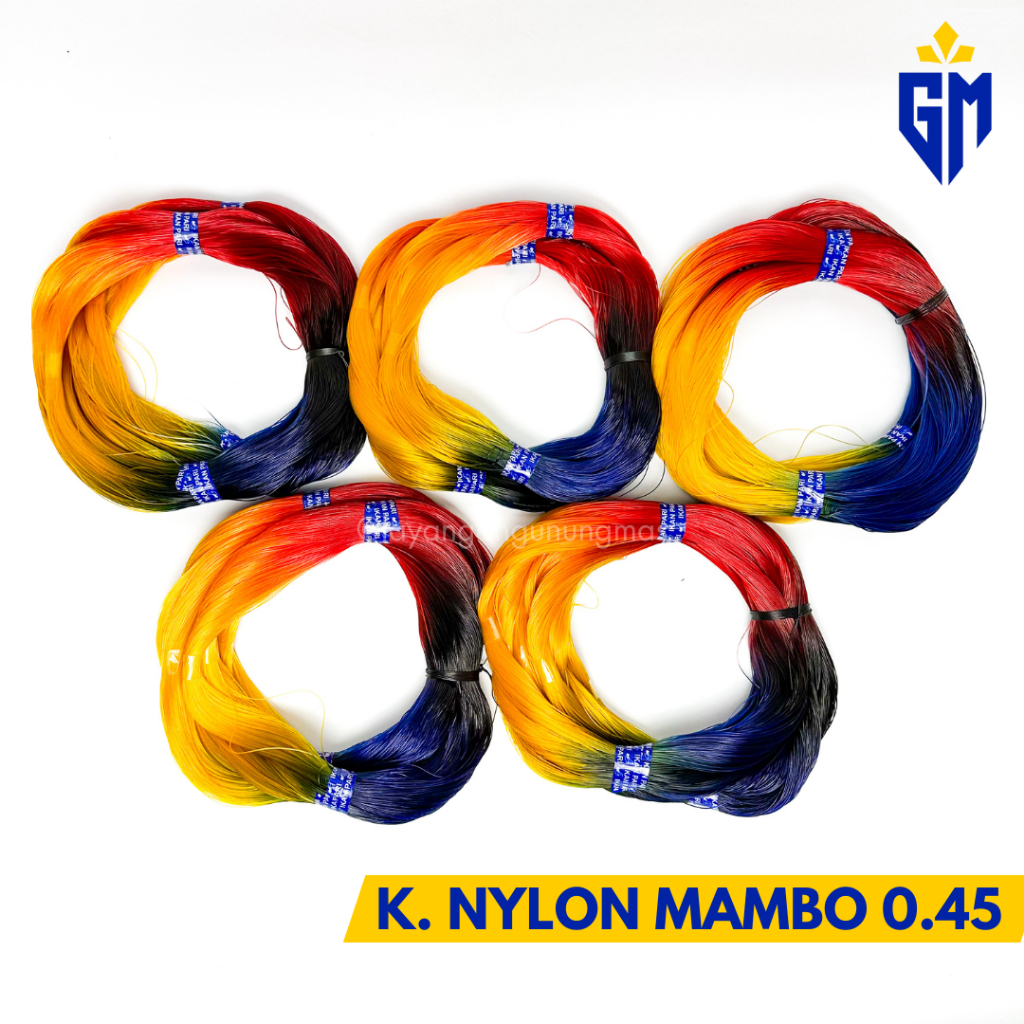 GunungMas [ECER/GROSIR] KENUR NYLON MAMBO 0.45 /KENAR NYLON PUTIH 0.50 / SENAR MAMBO / SENAR NYLON /