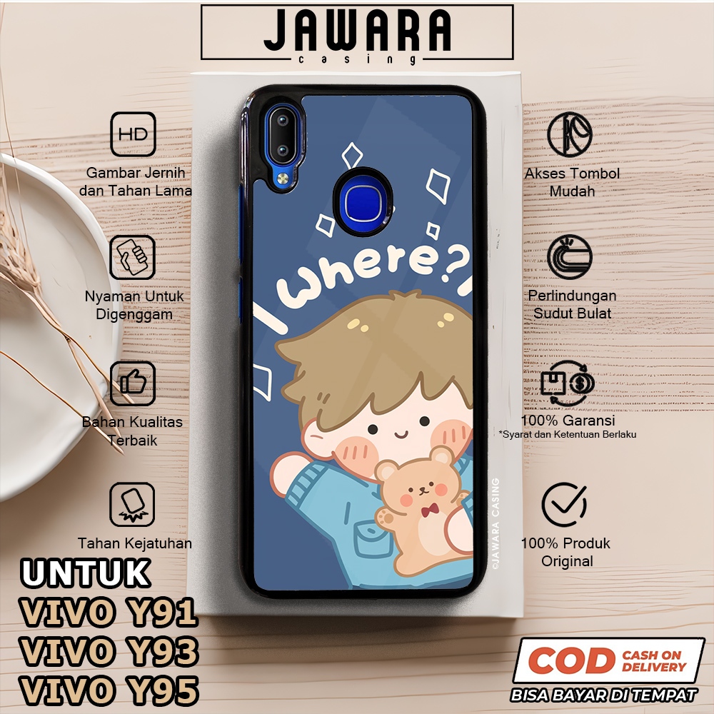 Case Vivo Y91 Y93 Y95 Casing Vivo Y91 Y93 Y95 [COUPLE] Premium Case Glossy Case Hp Vivo Jawara Casin