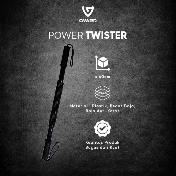 GVARD Power Twister Alat Fitness Pembentuk Otot Perut Otot Lengan Otot Dada Alat Fitness Olahraga Ru