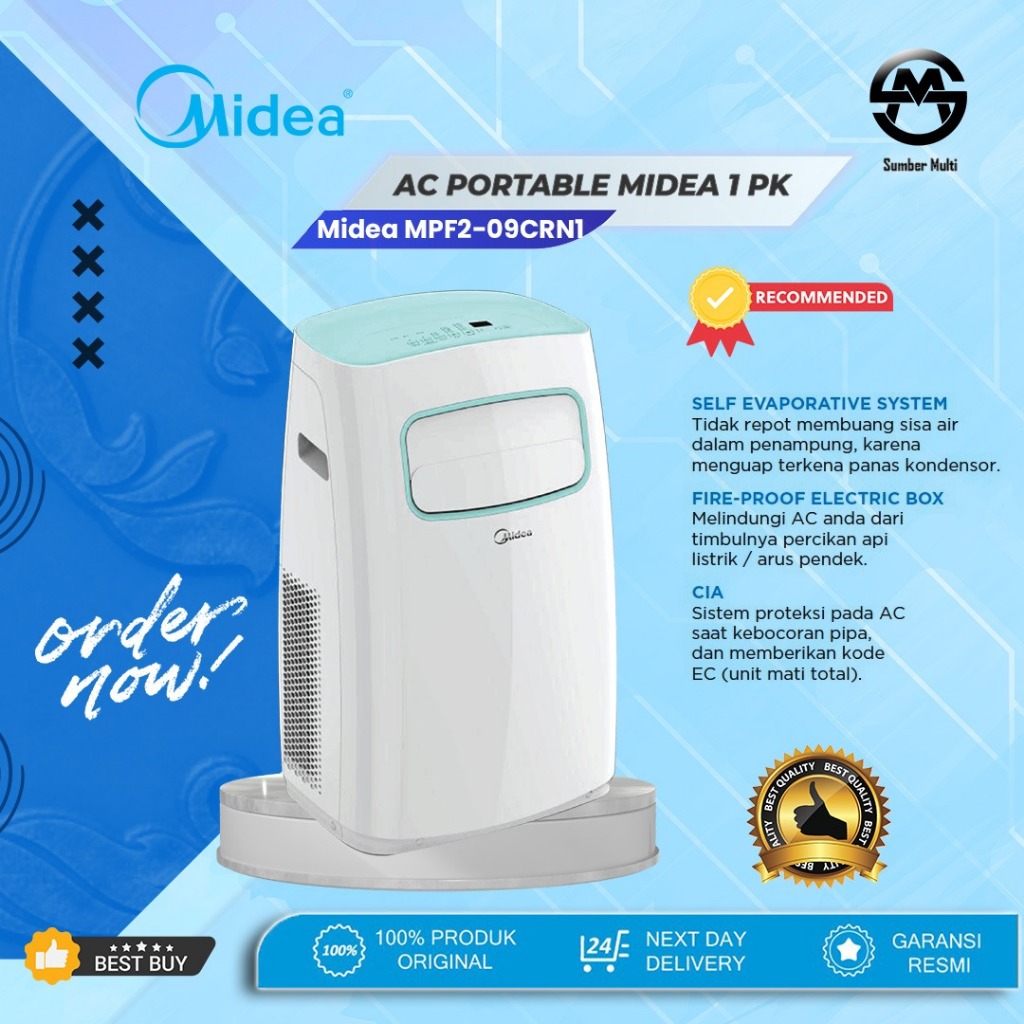 AC Portable Midea 1 PK - MPF2 09 CRN
