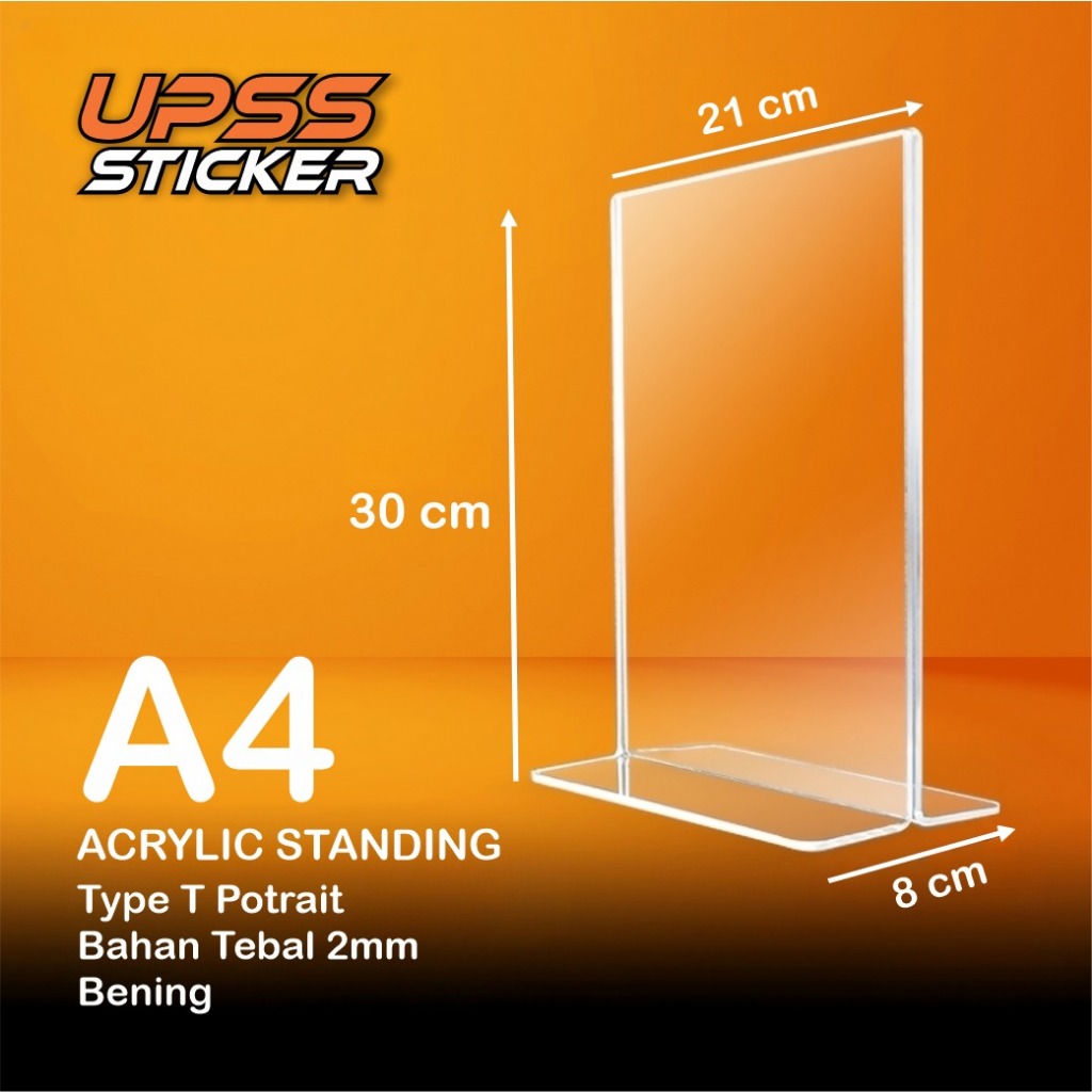 

Akrilik Acrylic A4 Tent card akrilik daftar menu. akrilik nomor meja. akrilik menu brosur. acrylic display order MODEL POTRAIT