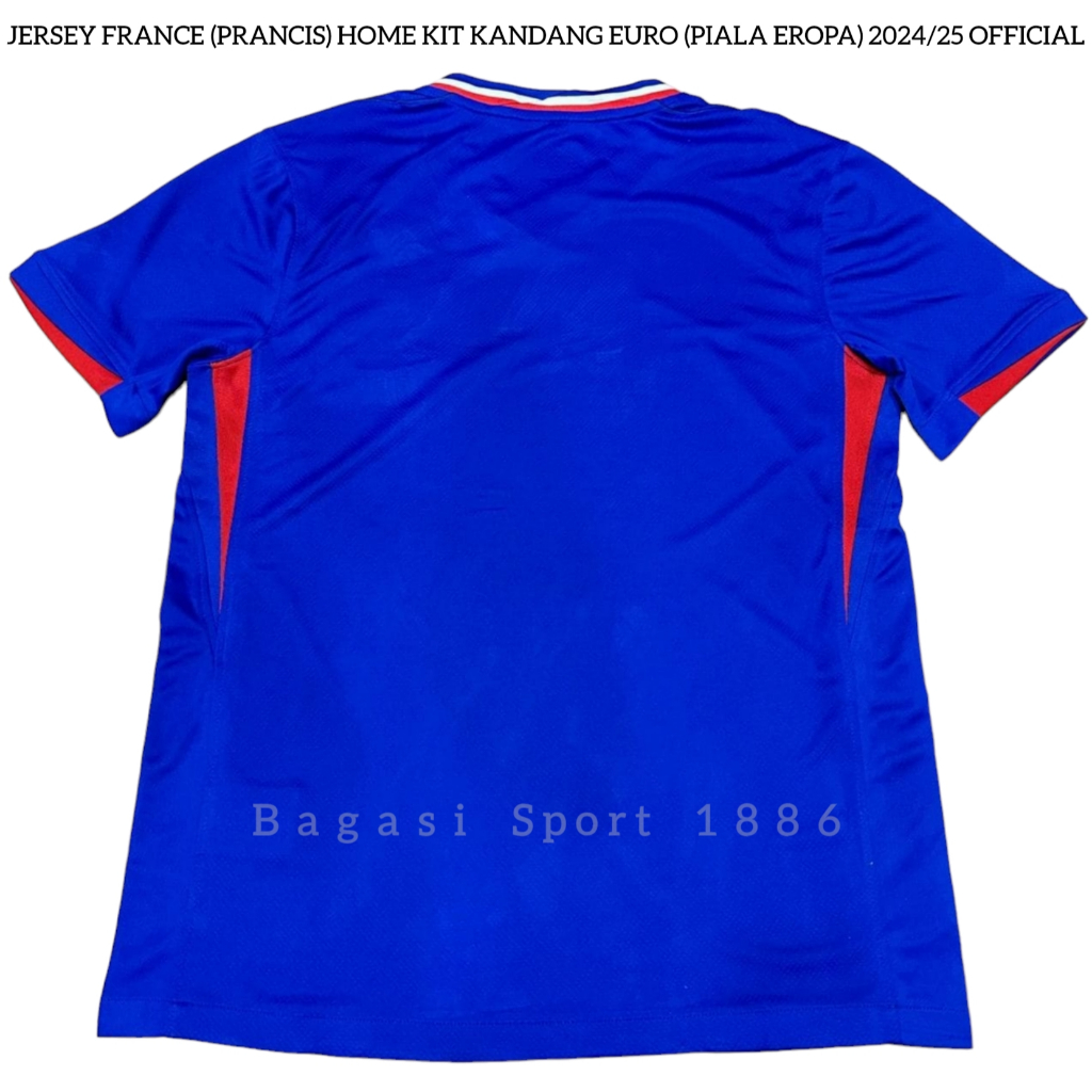 Jersey Baju Bola Negara Prancis Home Kit Kandang Biru Piala Eropa 2024 2025 New Shirt Olivier Giroud