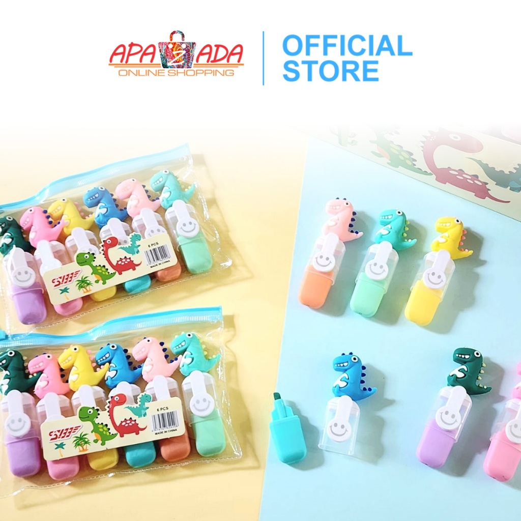 

Ay00! Apazada - Stabilo Set Isi 6 Warna Termasuk Pouch / Highlighter SY709-3
