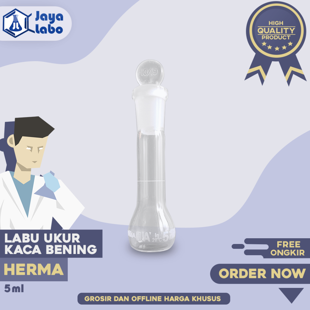 HERMA LABU UKUR 5 ml Clear / Volumetric Flask