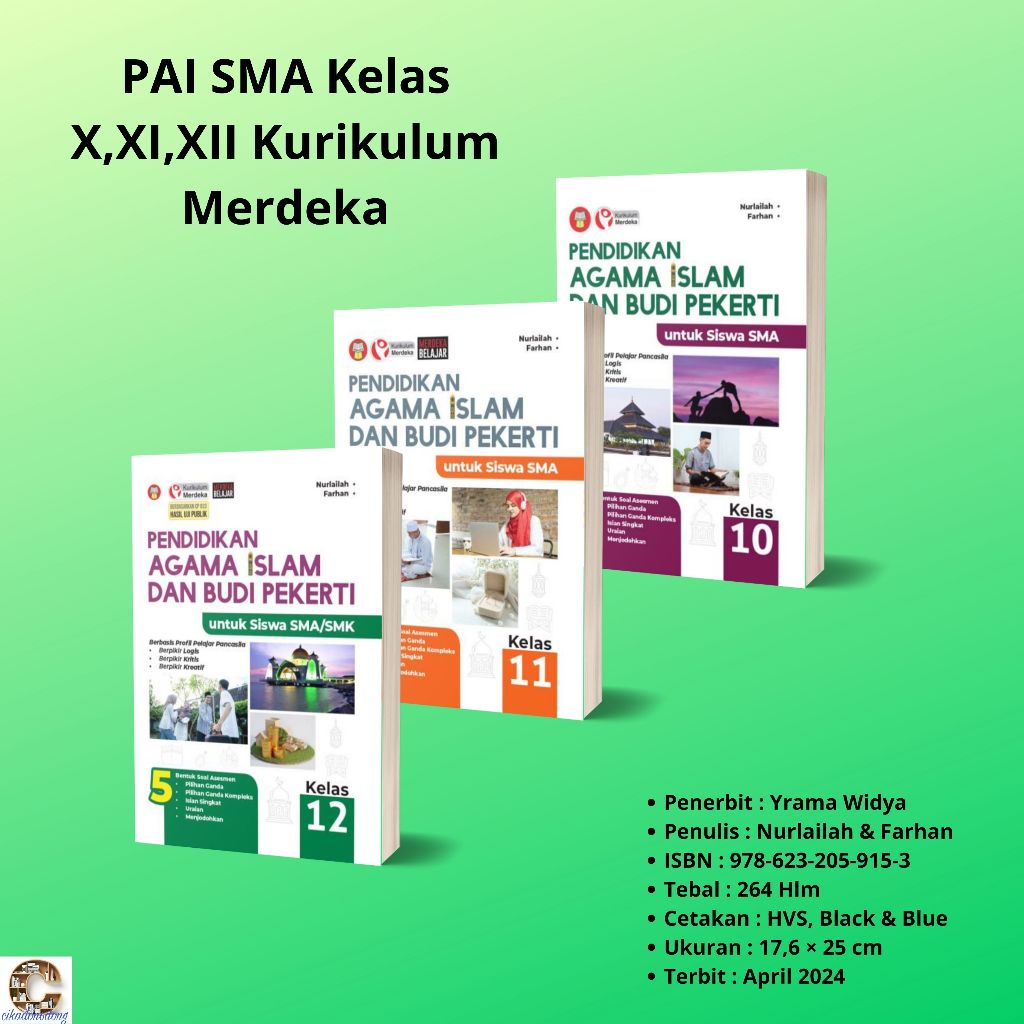 Buku PAI SMA/SMK Kelas X-PAI SMA/SMK Kelas XI-PAI SMA/SMK Kelas XII Kurikulum Merdeka