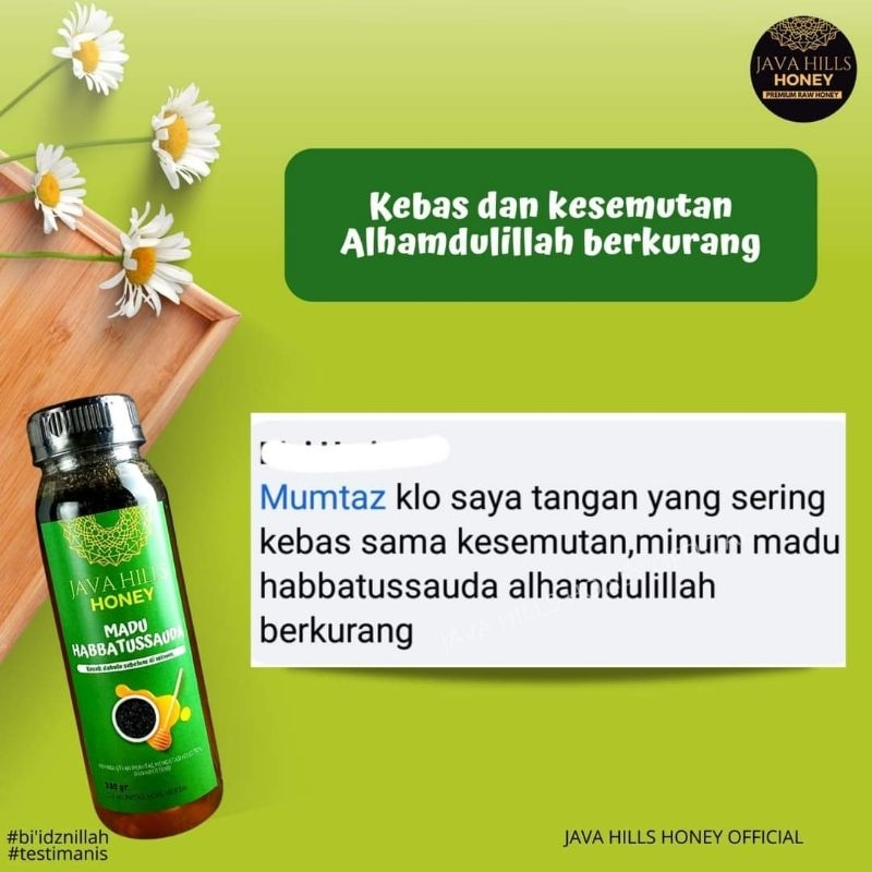 

madu javahils honey 320gr asam urat | batuk | kecapekan