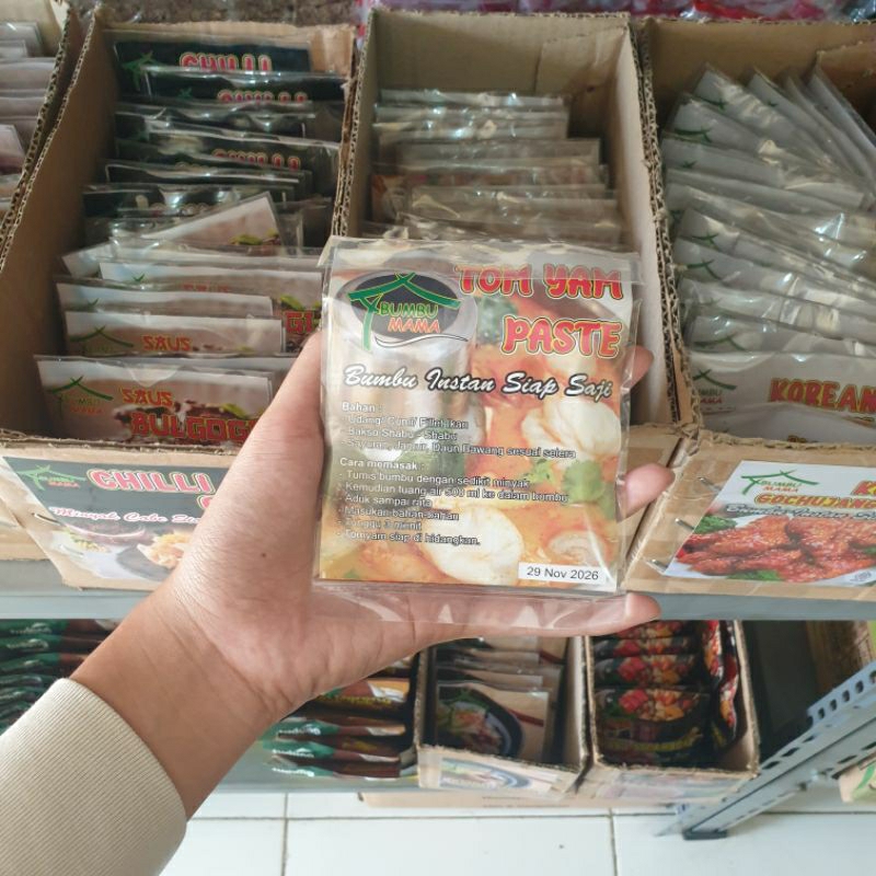 

bumbu mama bumbu instan, bumbu bakso, bumbu tomyum, bumbu siap pakai