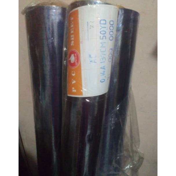 

KODE D55U Plastik Mika Bening Tebal Roll Plastik Sampul Buku Taplak Meja Plastik Rol Tebal 8