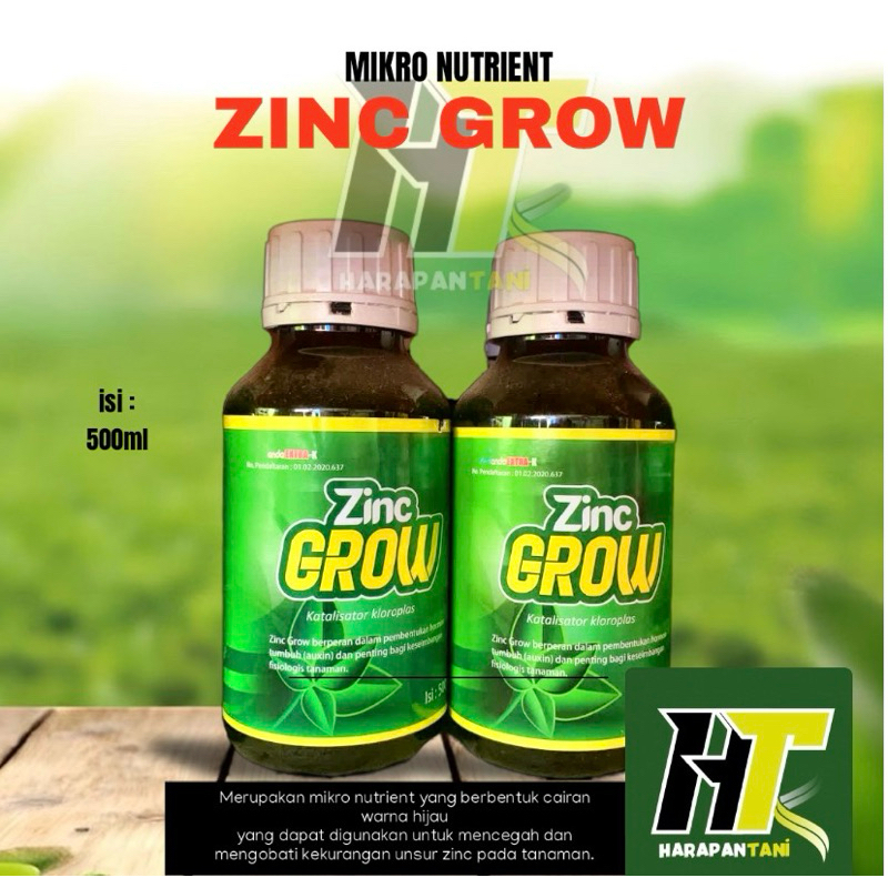 Seleratani - ZINC GROW | PUPUK NUTRISI TANAMAN | PENYUBUR PADI