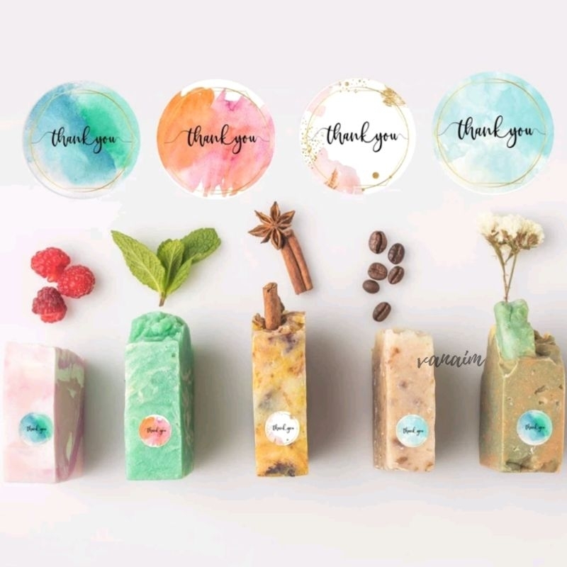 

- Thank You 1 Roll 100PCS | Sticker Label Thank You | Stiker Label Makanan Terima Kasih