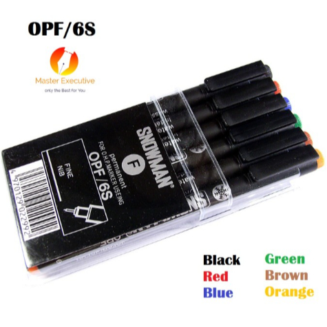 

Snowman - Spidol OPF SET 6 Warna
