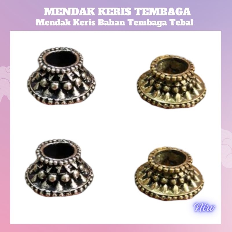 selut keris/selut ketis bahan tembaga/selut keris aksesoris keris cincin keris