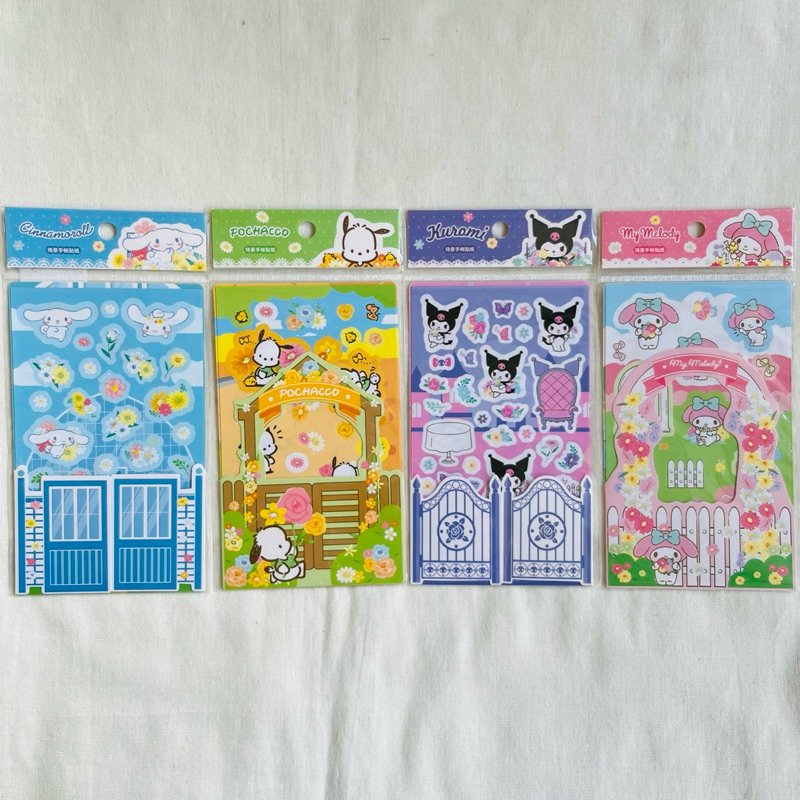 

License Sanrio Stiker Garden DIY Holo Cinnamoroll Melody Kuromi Pochacco