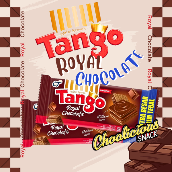 

TANGO Wafer Bite Rasa Royal Chocolate Ecer Snack / Makanan Ringan @35 gram