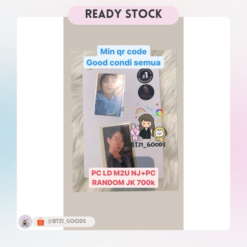 ALBUM BE ESS + PC LD M2U NAMJOON + RANDOM PC JK