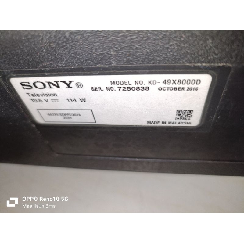 Stand KAKI TV SONY KDL 49X8000D - dudukan TV Sony kdl 49x8000 original