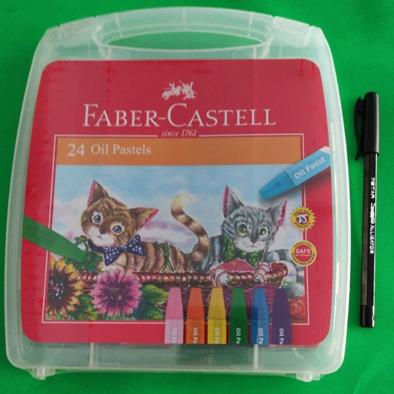 

KODE L83W PROMO Crayon Oil Pastel Faber Castell 24 Warna ECO