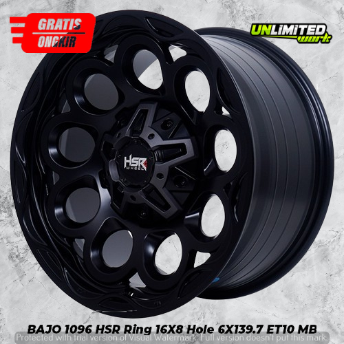 Velg HSR Buat Pajero Hilux Dc Strada R16 HSR BAJO Baud 6X139 Murah