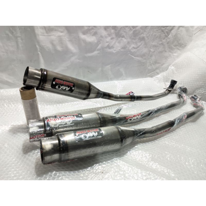Knalpot racing AHAO MOTOR by RJM racinguntuk all bebek supra revo karisma astrea shogun vega dll, sa