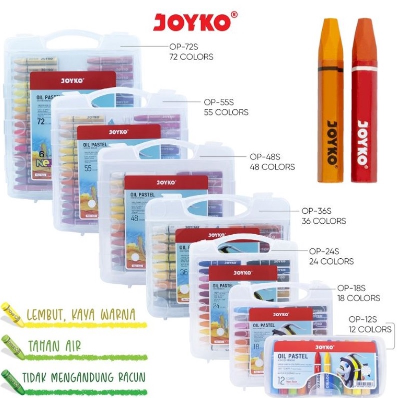 

CRAYON JOYKO ISI 48 WARNA Krayon Oil Pastel f CB5