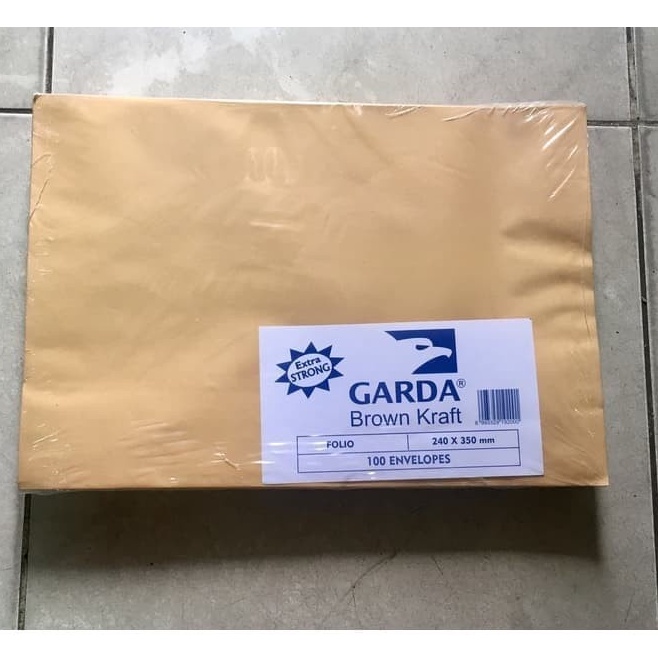 

Amplop Coklat Ukuran Folio F4 Isi 1 lembar Merk Garda k V8I5