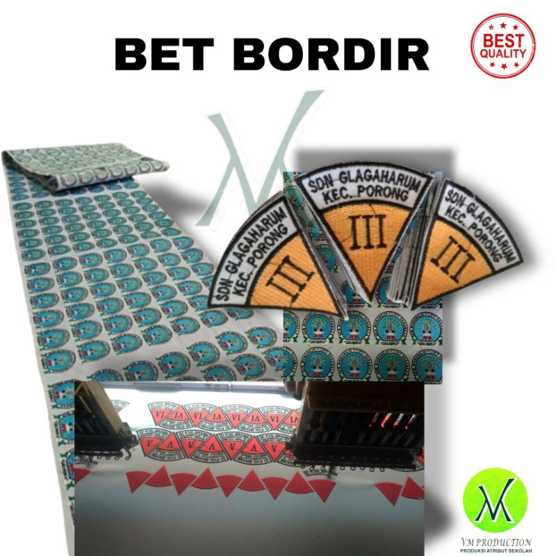 BET BORDIR CUSTOM BET KELAS BORDIR LOGO BORDIR