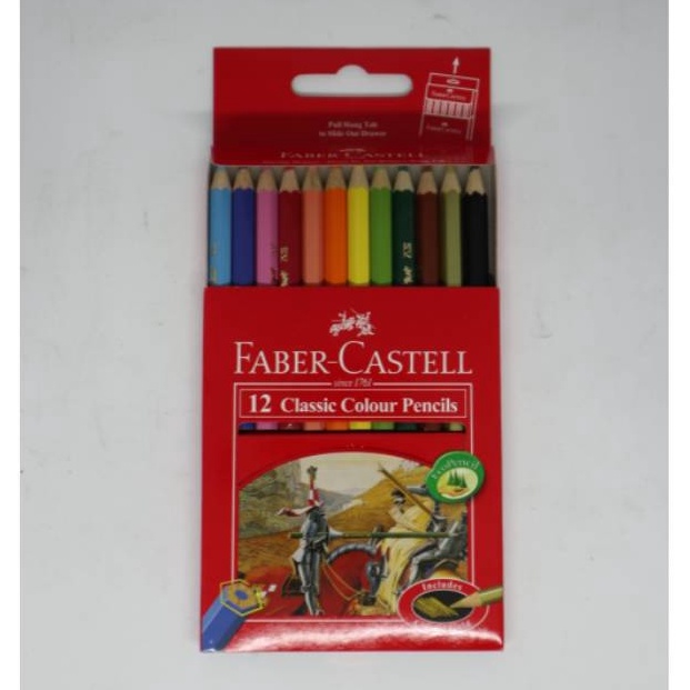 

12set Pensil Warna Faber Castell 12w Pendek i Q5T4