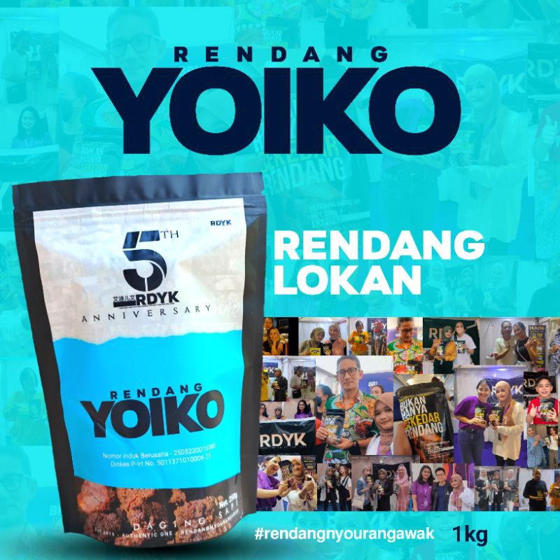 

1Kg RENDANG YOIKO LOKAN/KERANG, ASLI PADANG