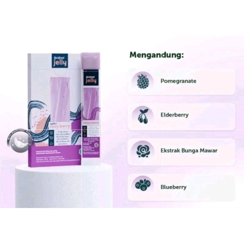 

realfood jelly rosy berry sarang burung wallet 1 sachet