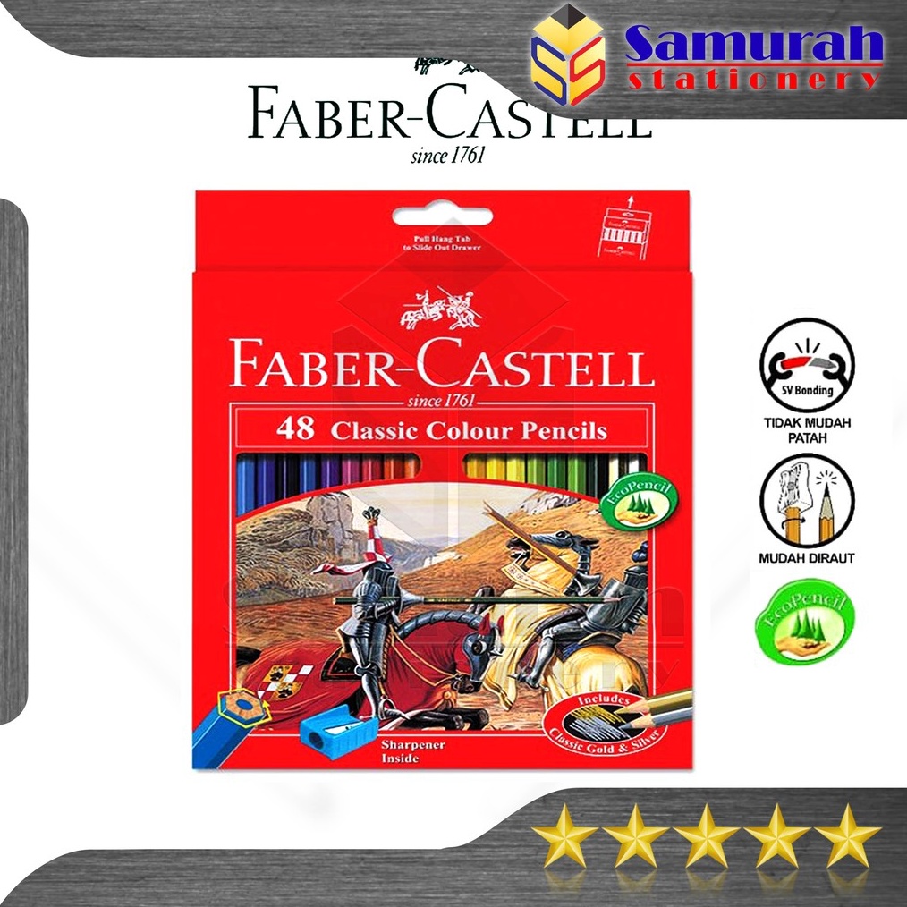 

Pensil Warna Faber Castell 48 Warna Panjang Klasik Classic Color Pencil FaberCastell 48 Colors q PP5