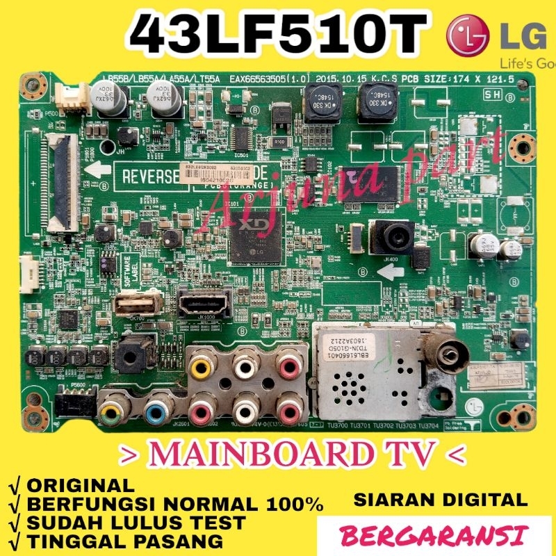 MAINBOARD TV LG 43LF510T / MB TV LG 43LF510T / MODUL TV LG 43LF510T / MESIN TV LG 43LF510T / MB LG 4