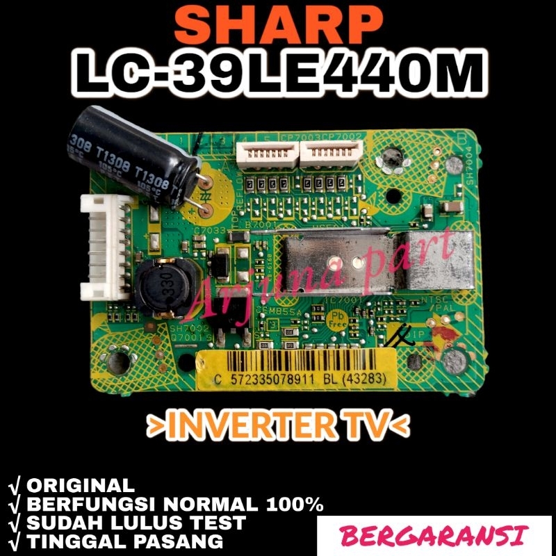 INVERTER BACKLIGHT TV SHARP LC-39LE440M / INVERTER SHARP LC-39LE440M / INVERTER 39LE440M / ORIGINAL 