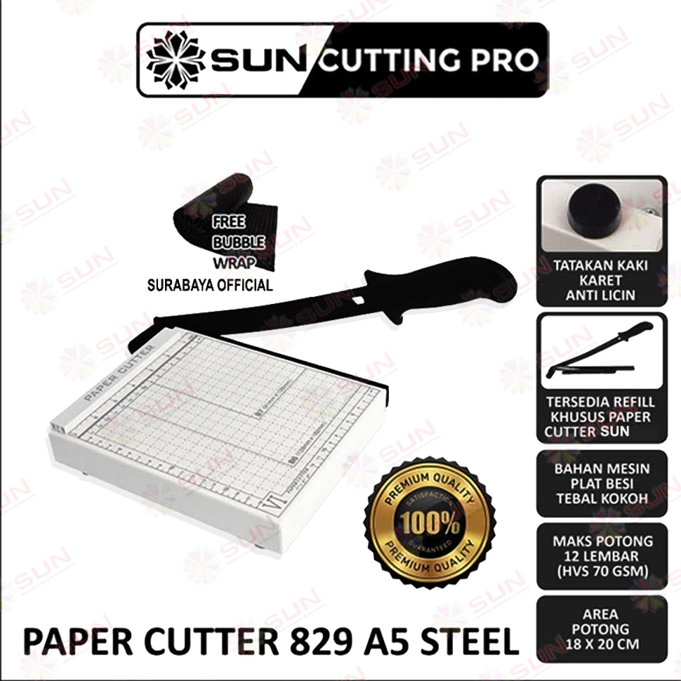

Paper Cutter Mini A5 Alat Potong Mesin Pemotong Kertas HVS Sticker Dos PVC ID Card Yellow Board Art Paper Vinyl Bontax Camel Kertas Photo Glossy Silky a W4A5