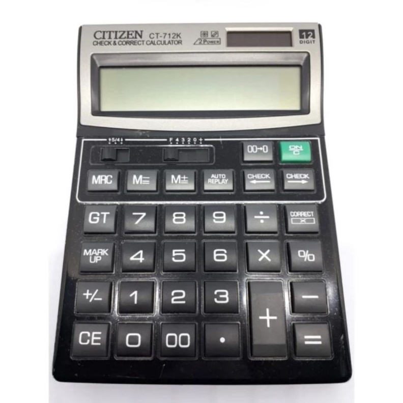 

DASYAT CITIZEN CT712K KALKULATOR CHECK CORRECT CALCULATOR DESKTOP CT712K