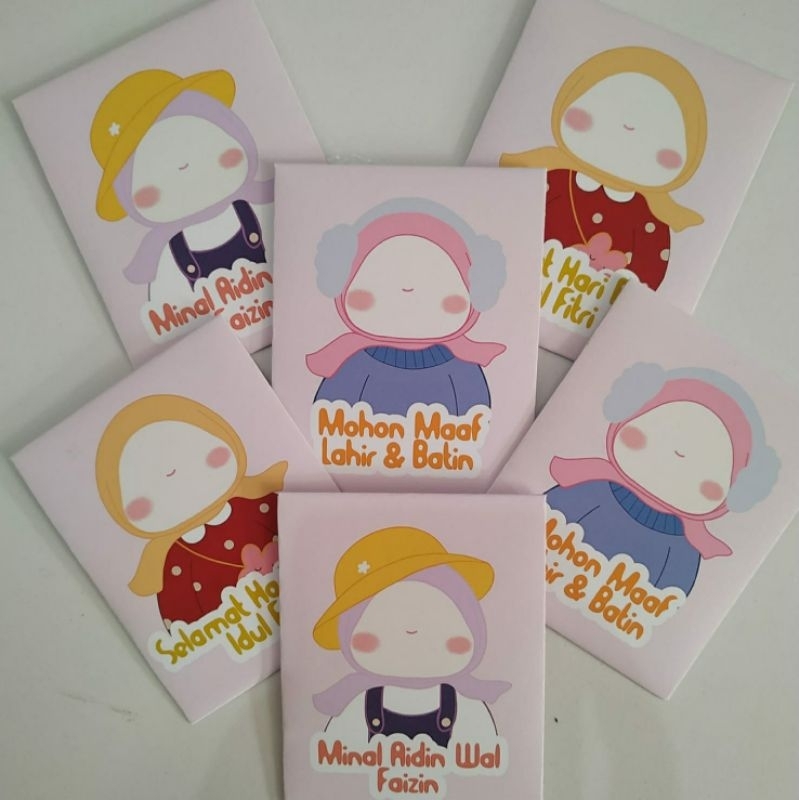 

Amplop Lebaran/Amplop Idul Fitri/Amplop Karakter/Amplop Faceless