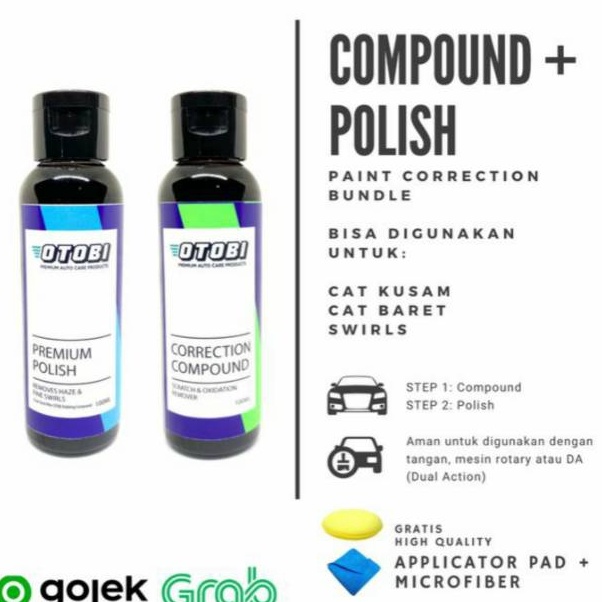 

Paket Paint Correction Polish Compound Penghilang Baret Cat Otobi Kumpon Paint Correction b P7P9