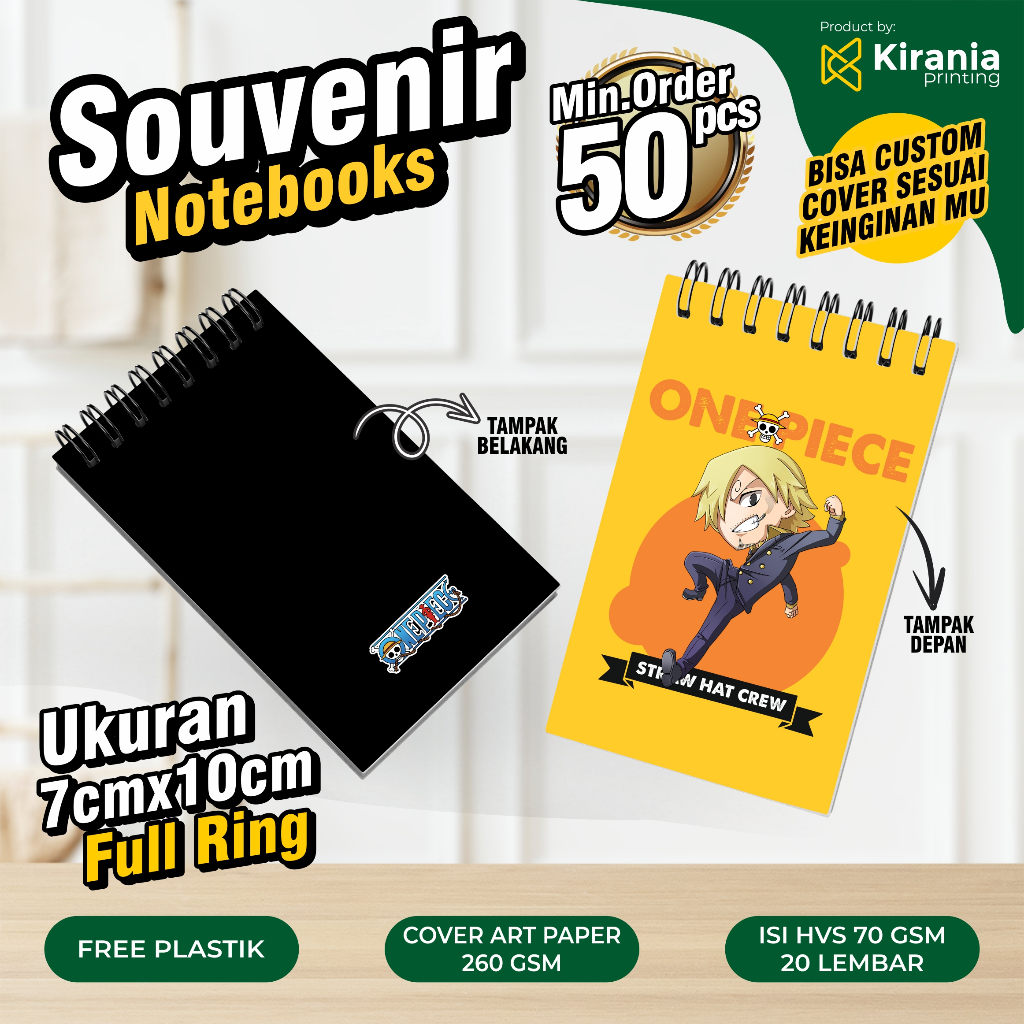 

NOTEBOOK SOUVENIR MINI A7 UNTUK PERNIKAHAN KHITANAN ULANG TAHUN DLL / PO