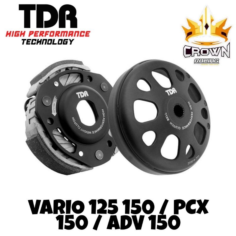 Kampas Ganda TDR+Mangkok Ganda+Pulley TDR Racing Golden Teflon PCX 160-ADV 160-ADV 150-PCX 150- Vari