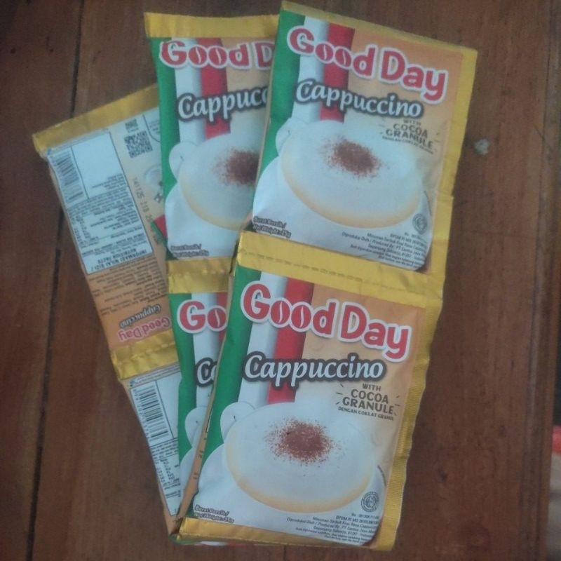 

Kopi Good Day Cappuccino with cocoa granule (1 renceng)