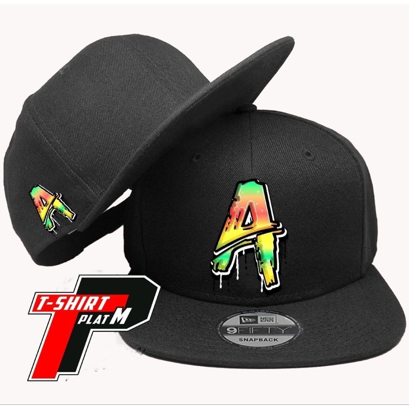 Topi Huruf A Graffiti Snapback