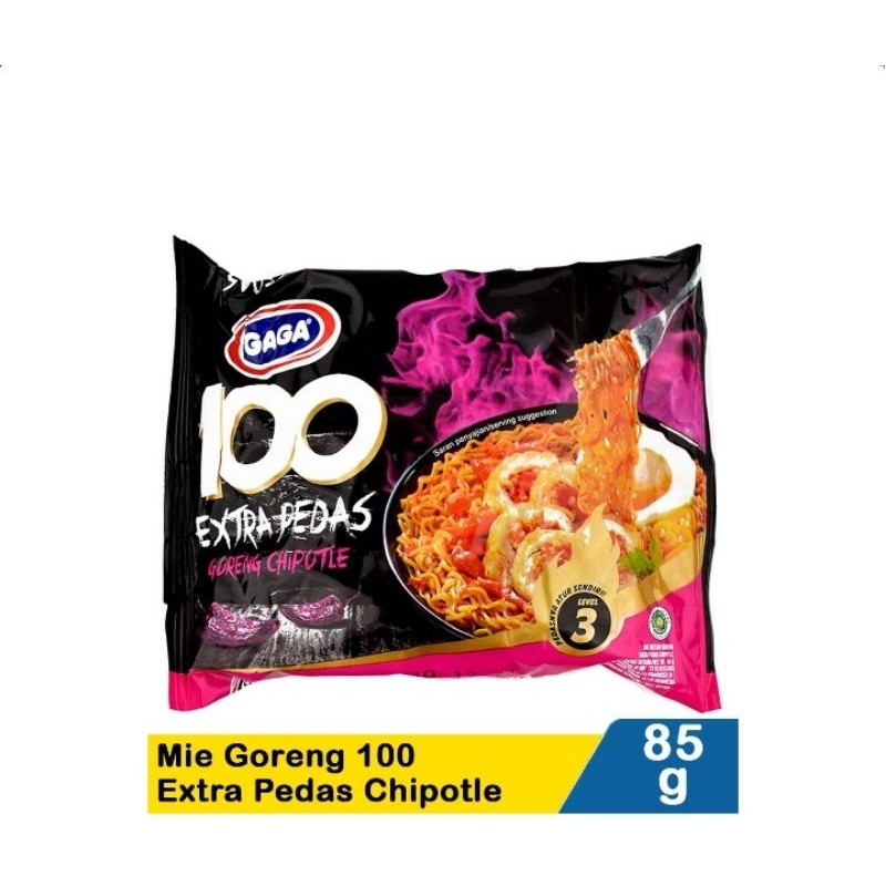 

Gaga Mie Goreng 100 Extra Pedas Chipotle85G