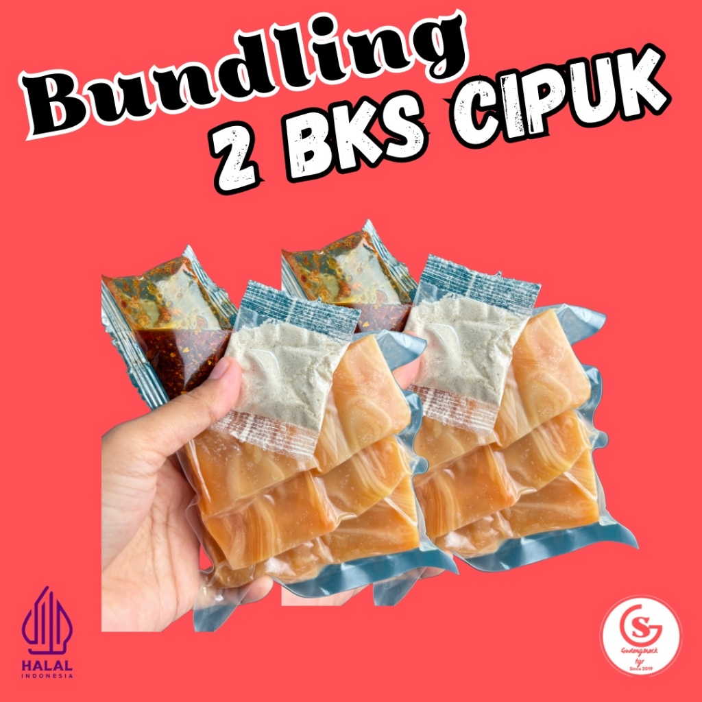 

Bundling 2 Bungkus Cipuk Aci Kerupuk Chilli Oil Pedas Cemilan Gurih