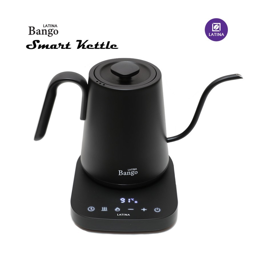 Kettle Listrik Smart Kettle Latina Bango Teko Elektrik Leher Angsa Thermostat Suhu Panas Bisa di Set
