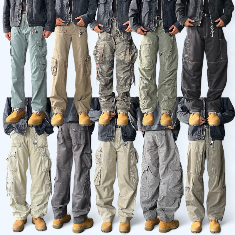 Celana Cargo / Cargo Pants Multi Pocket / Cargo Pants Vintage / Cargo Pants 3D Multi Pocket / Cargo 
