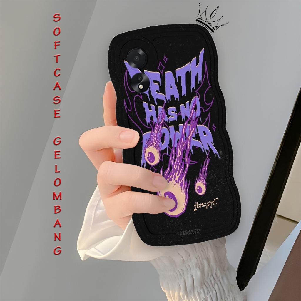 Soft Case Gelombang HP OPPO A38 - OPPO A18 - Casing Gelombang - Espa.id - Fashoin Case - Case Cewek 