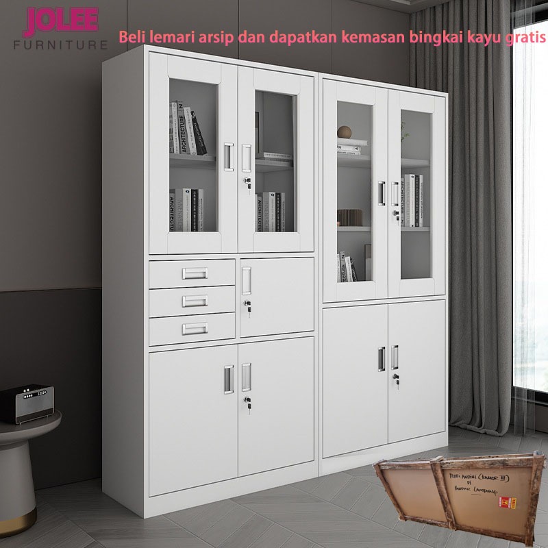 Lemari arsip tebal, lemari arsip kantor,lemari besi，lemari arsip logam, lemari arsip dengan brankas.