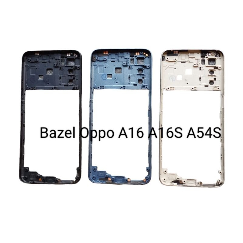 Bazel Oppo A16 . A16S . A54S Bezel Frame Tulang Tengah Penutup Tutup Mesin Hp Handphone